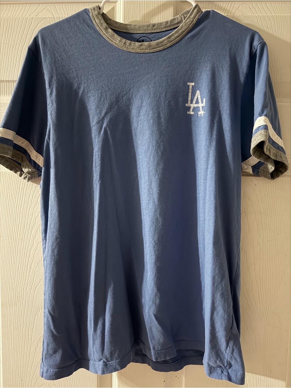 47 Los Angeles Blue and Gray Ringer T-Shirt